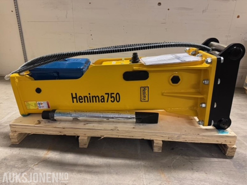 NY HENIMA PIGGHAMMER TIL 6-9 TONNS GRAVEMASKIN S50 M/GARANTI - Hydraulikhammer für Baumaschine: das Bild 1 NY HENIMA PIGGHAMMER TIL 6-9 TONNS GRAVEMASKIN S50 M/GARANTI - Hydraulikhammer für Baumaschine: das Bild 1