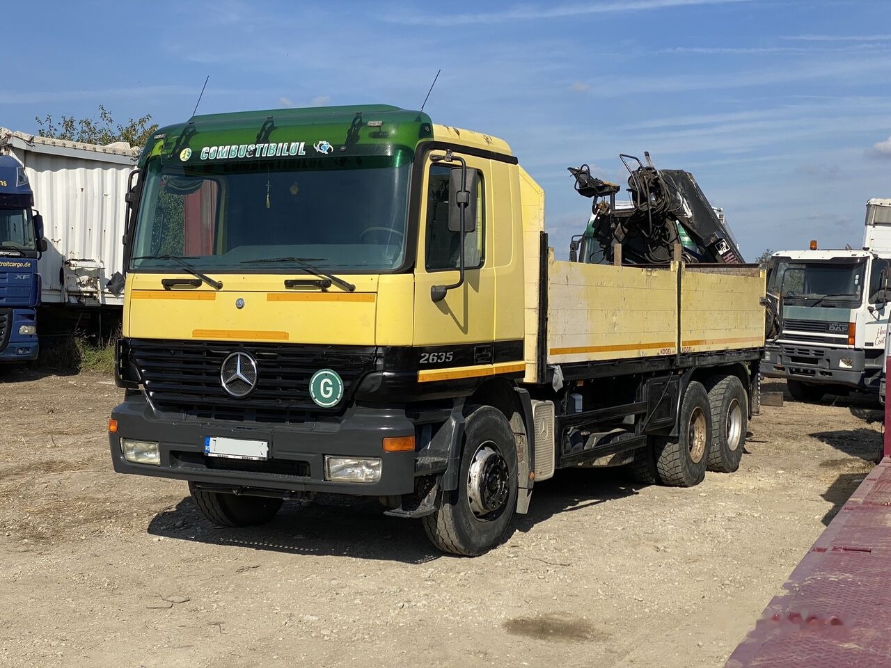 Mercedes-Benz Actros MP1 - Pritsche LKW, Autokran: das Bild 4 Mercedes-Benz Actros MP1 - Pritsche LKW, Autokran: das Bild 4