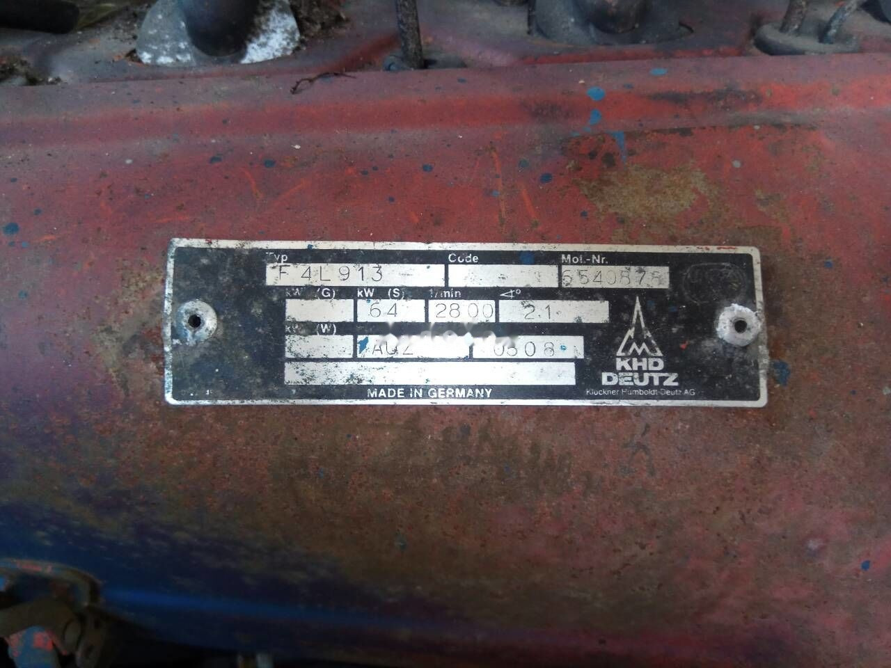 Deutz F4L913 Deutz - Motor für LKW: das Bild 3 Deutz F4L913 Deutz - Motor für LKW: das Bild 3