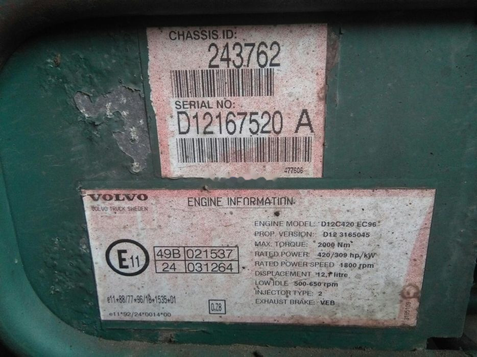 Volvo D12C Volvo FH 12 - Motor für LKW: das Bild 4 Volvo D12C Volvo FH 12 - Motor für LKW: das Bild 4