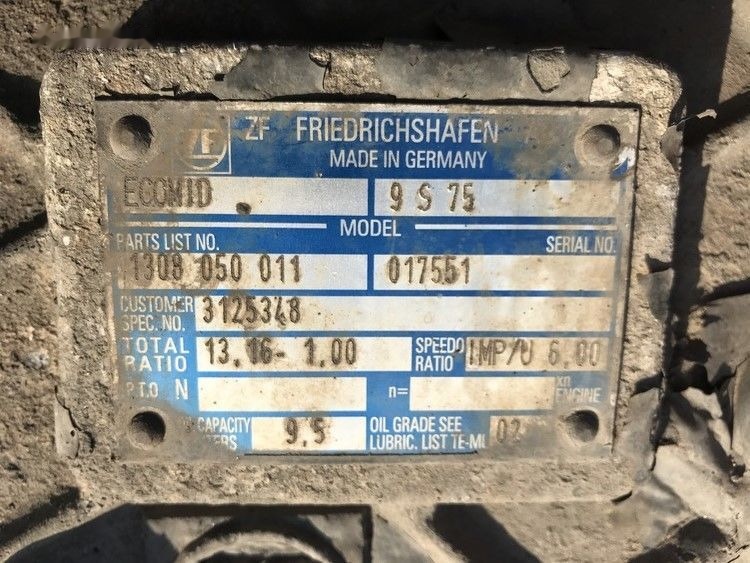 Volvo ECOMID ZF 9S 75 Volvo FL6 - Getriebe für LKW: das Bild 3 Volvo ECOMID ZF 9S 75 Volvo FL6 - Getriebe für LKW: das Bild 3