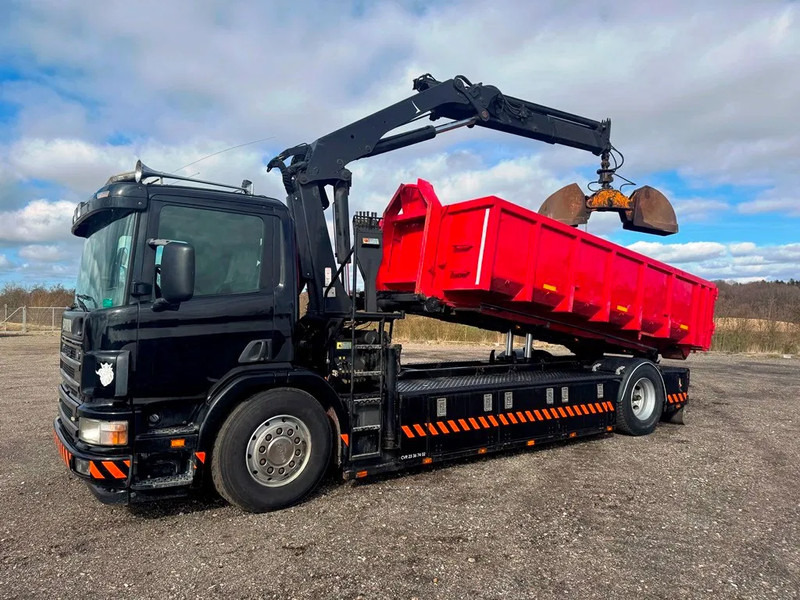 Scania P94-260 Palfinger crane PK 15002. rotor and hydr. for grabbe. - Seil Abrollkipper: das Bild 1 Scania P94-260 Palfinger crane PK 15002. rotor and hydr. for grabbe. - Seil Abrollkipper: das Bild 1