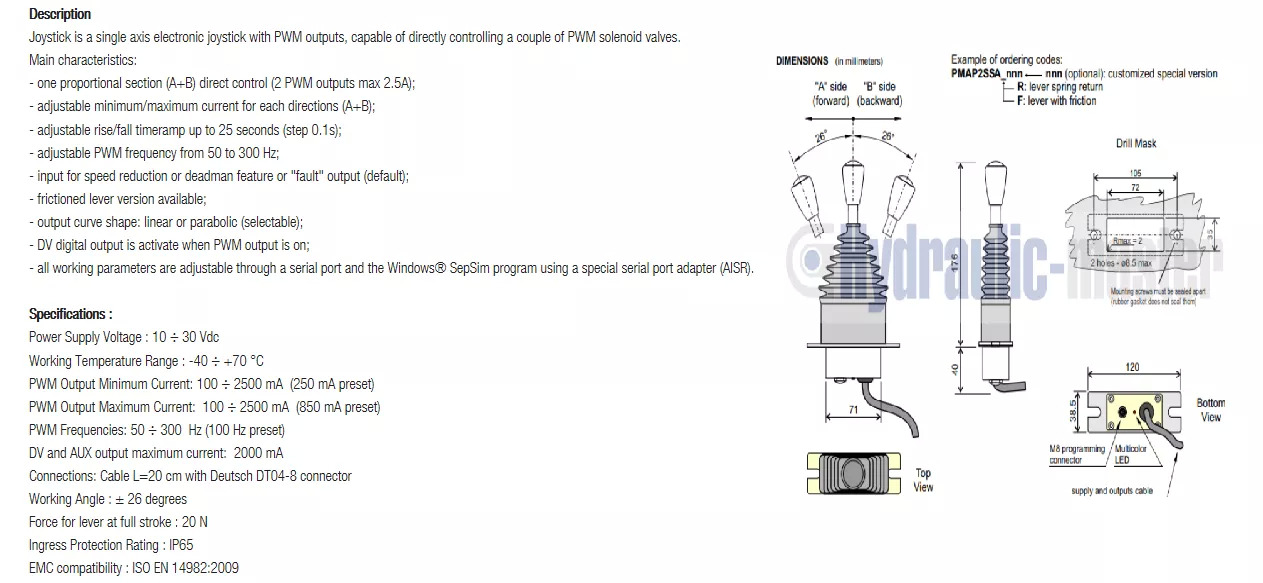 Frontlader für Traktor für LKW Full proportional valve 3 sections SPV 20-120 l/min 12 or 24 V plug and play det also available with Walvoil DPX100: das Bild 8 Frontlader für Traktor für LKW Full proportional valve 3 sections SPV 20-120 l/min 12 or 24 V plug and play det also available with Walvoil DPX100: das Bild 8