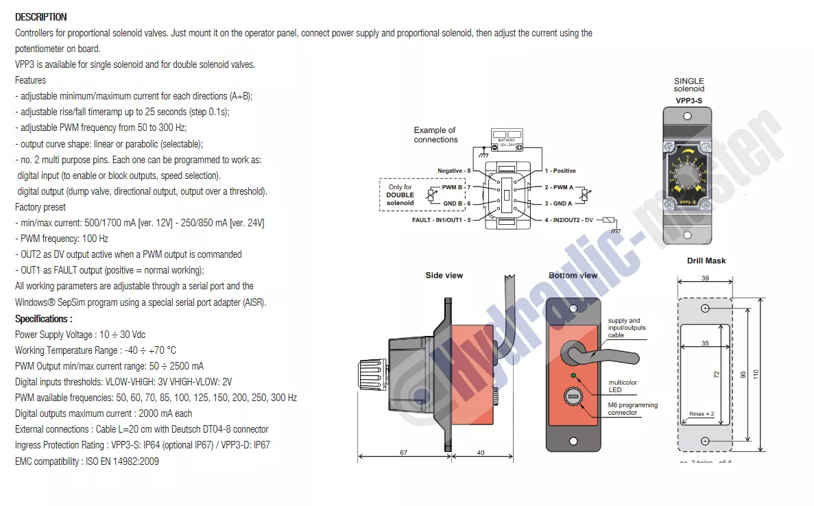Frontlader für Traktor für LKW Full proportional valve 3 sections SPV 20-120 l/min 12 or 24 V plug and play det also available with Walvoil DPX100: das Bild 6 Frontlader für Traktor für LKW Full proportional valve 3 sections SPV 20-120 l/min 12 or 24 V plug and play det also available with Walvoil DPX100: das Bild 6