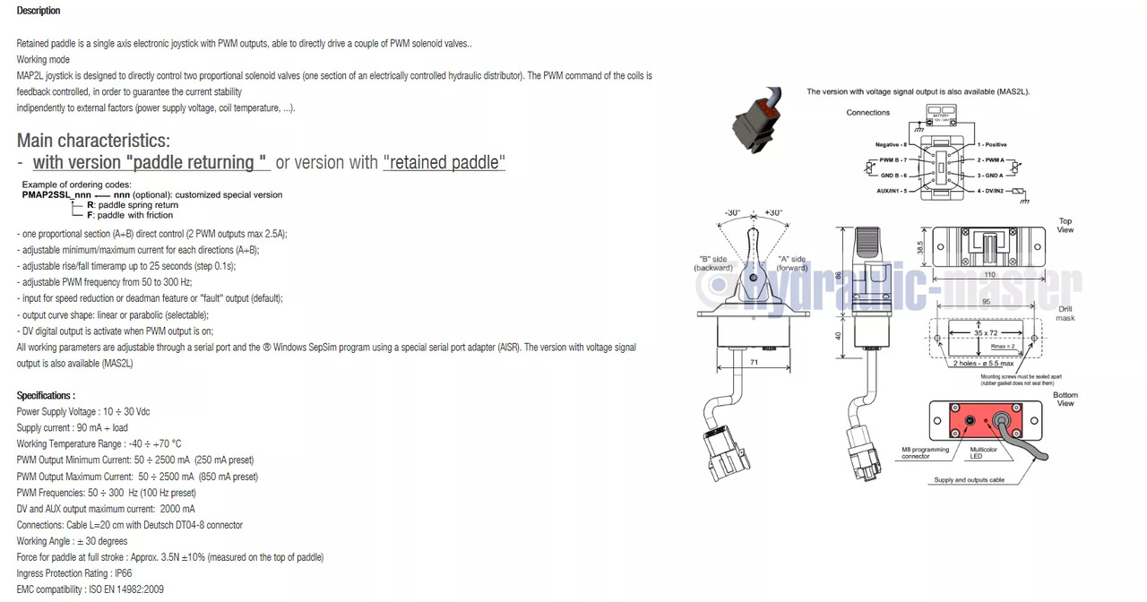 Frontlader für Traktor für LKW Full proportional valve 3 sections SPV 20-120 l/min 12 or 24 V plug and play det also available with Walvoil DPX100: das Bild 9 Frontlader für Traktor für LKW Full proportional valve 3 sections SPV 20-120 l/min 12 or 24 V plug and play det also available with Walvoil DPX100: das Bild 9
