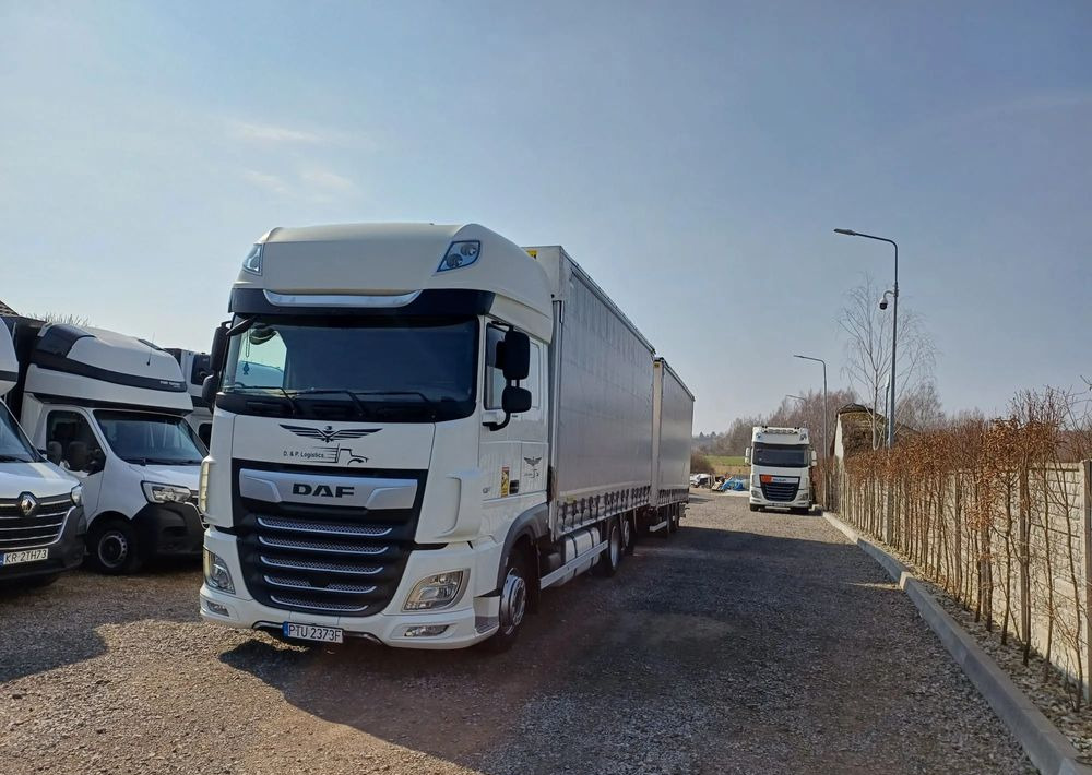 DAF XF 480 SUPER SPACE CAB / ZESTAW TANDEM PRZEJAZDOWY 120m3 - Plane LKW: das Bild 1 DAF XF 480 SUPER SPACE CAB / ZESTAW TANDEM PRZEJAZDOWY 120m3 - Plane LKW: das Bild 1