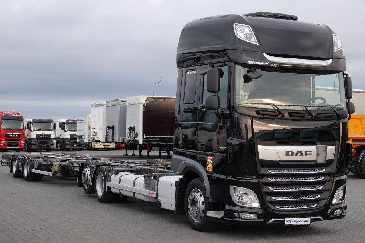 DAF XF 480 / BDF / ZESTAW TANDEM / 2019 / PO KONTRAK - Containerwagen/ Wechselfahrgestell LKW: das Bild 1 DAF XF 480 / BDF / ZESTAW TANDEM / 2019 / PO KONTRAK - Containerwagen/ Wechselfahrgestell LKW: das Bild 1