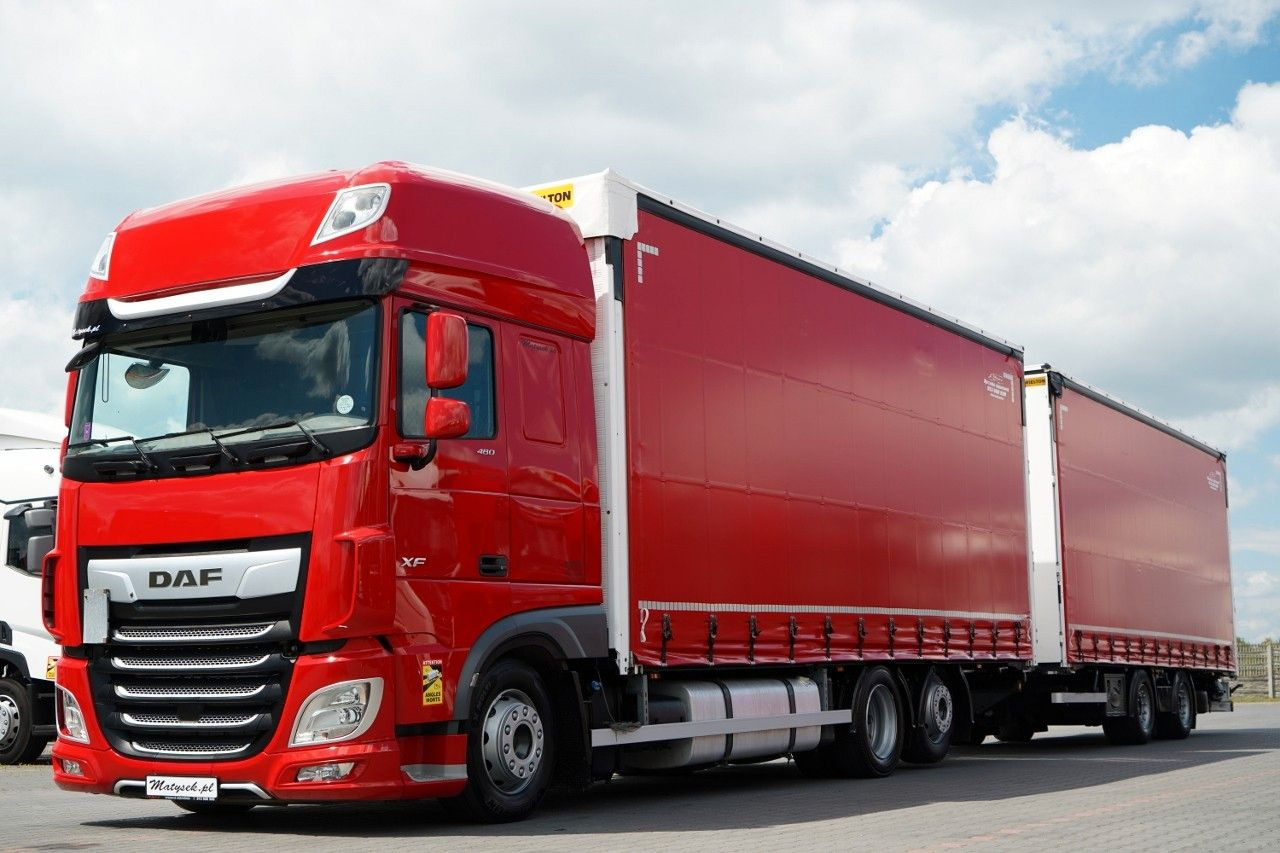 DAF XF 480 / ZESTAW TANDEM 120 M3 / PRZEJAZDOWY / WI - Plane LKW: das Bild 1 DAF XF 480 / ZESTAW TANDEM 120 M3 / PRZEJAZDOWY / WI - Plane LKW: das Bild 1