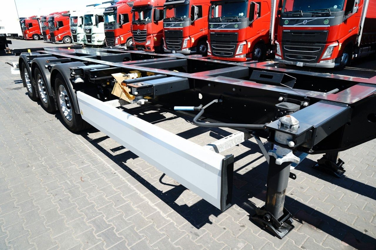 Container/ Wechselfahrgestell Auflieger Krone / NACZEPA PODKONTENEROWA / MAŁO UŻYWANA / UNIWER: das Bild 10
