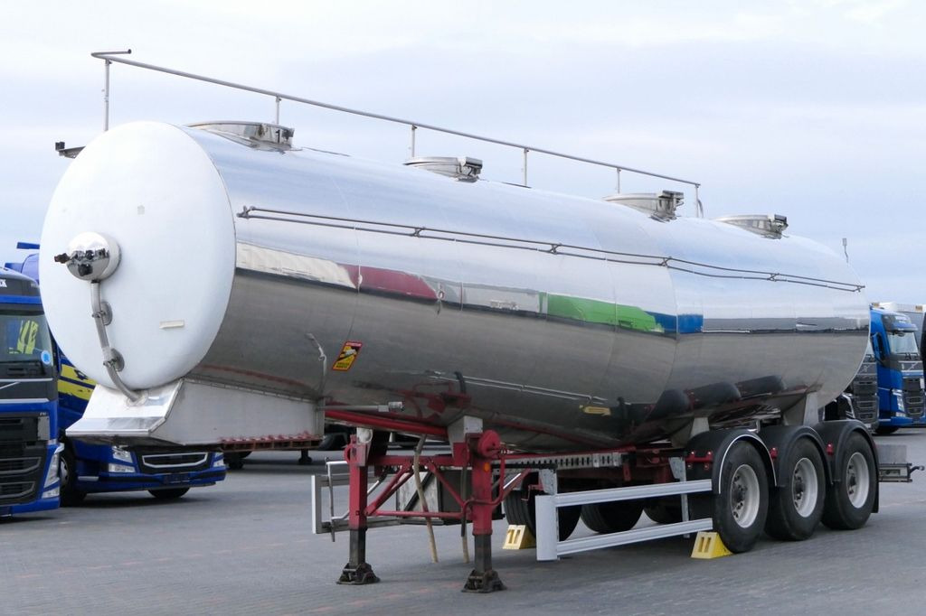 Menci ETA / FOOD LIQUID TANK TRAILER/32000 L/ 4 CHAMBE - Tankauflieger: das Bild 1 Menci ETA / FOOD LIQUID TANK TRAILER/32000 L/ 4 CHAMBE - Tankauflieger: das Bild 1
