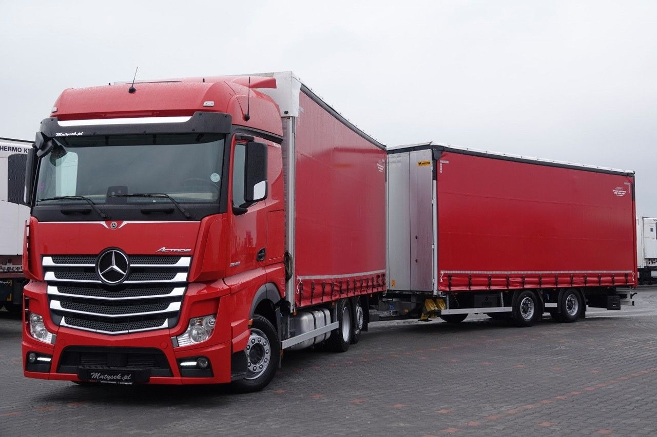 Mercedes-Benz ACTROS 2548 / ZESTAW TANDEM 120 M3 / PRZEJAZDOWY - Plane LKW: das Bild 1 Mercedes-Benz ACTROS 2548 / ZESTAW TANDEM 120 M3 / PRZEJAZDOWY - Plane LKW: das Bild 1