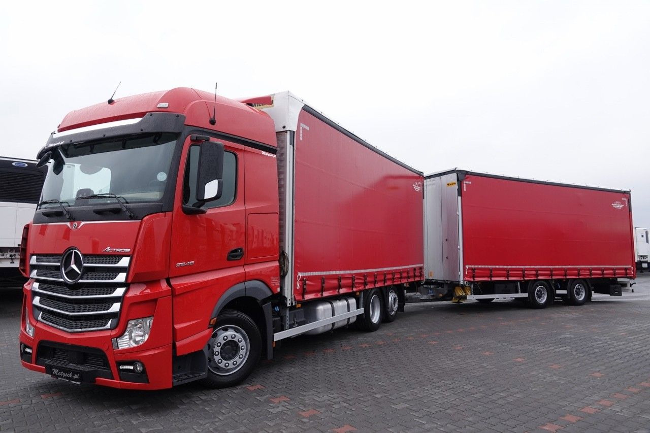 Mercedes-Benz ACTROS 2548 / ZESTAW TANDEM 120 M3 / PRZEJAZDOWY - Plane LKW: das Bild 2 Mercedes-Benz ACTROS 2548 / ZESTAW TANDEM 120 M3 / PRZEJAZDOWY - Plane LKW: das Bild 2