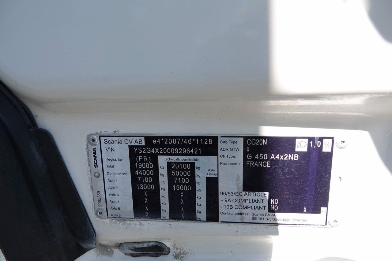 Sattelzugmaschine Scania R 450 / RETARDER / NISKA KABINA / HYDRAULIKA /: das Bild 15 Sattelzugmaschine Scania R 450 / RETARDER / NISKA KABINA / HYDRAULIKA /: das Bild 15