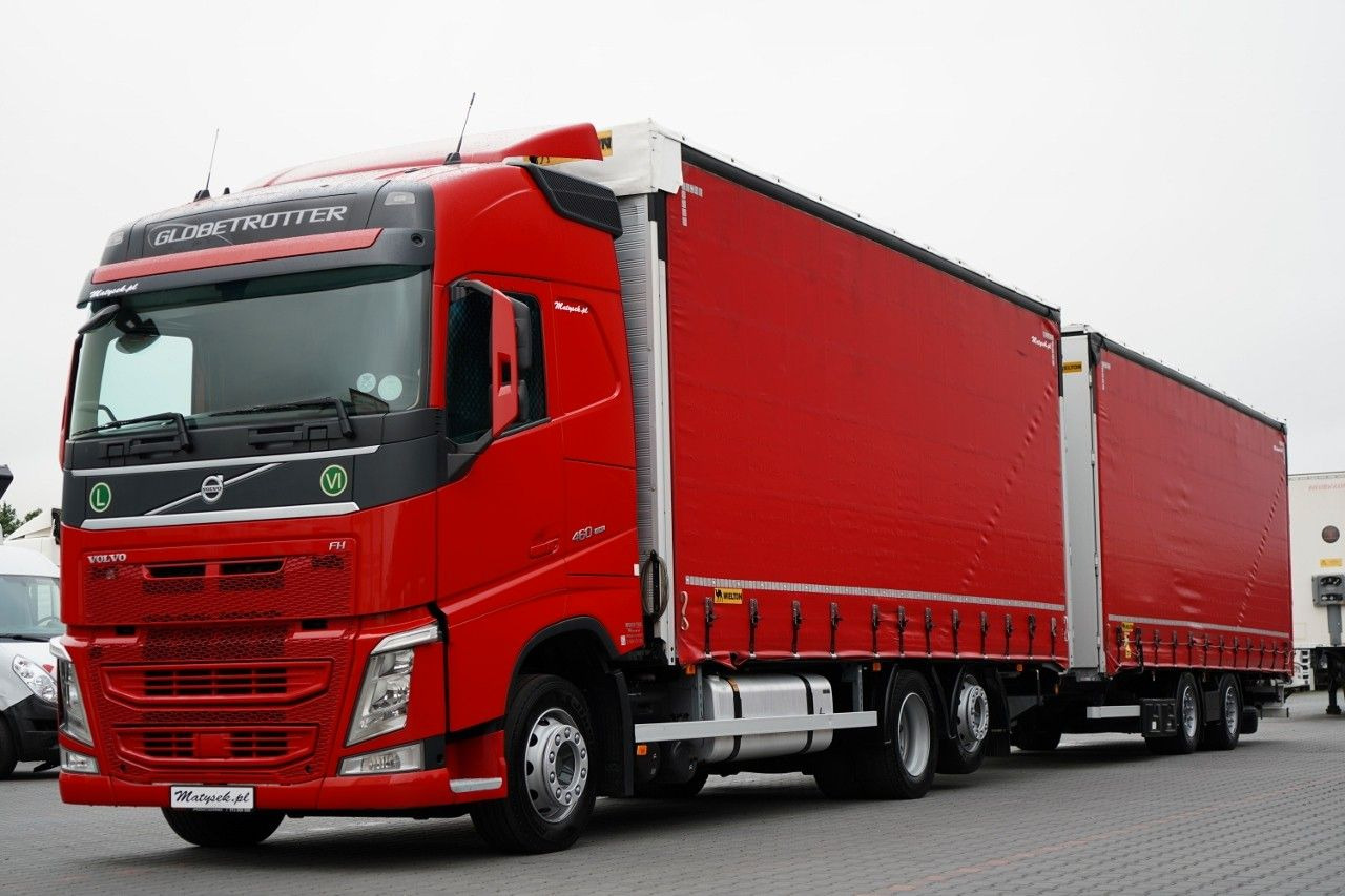 Volvo FH 460 / I-SAVE / ZESTAW TANDEM 120 M3 / PRZEJAZ - Plane LKW: das Bild 1 Volvo FH 460 / I-SAVE / ZESTAW TANDEM 120 M3 / PRZEJAZ - Plane LKW: das Bild 1