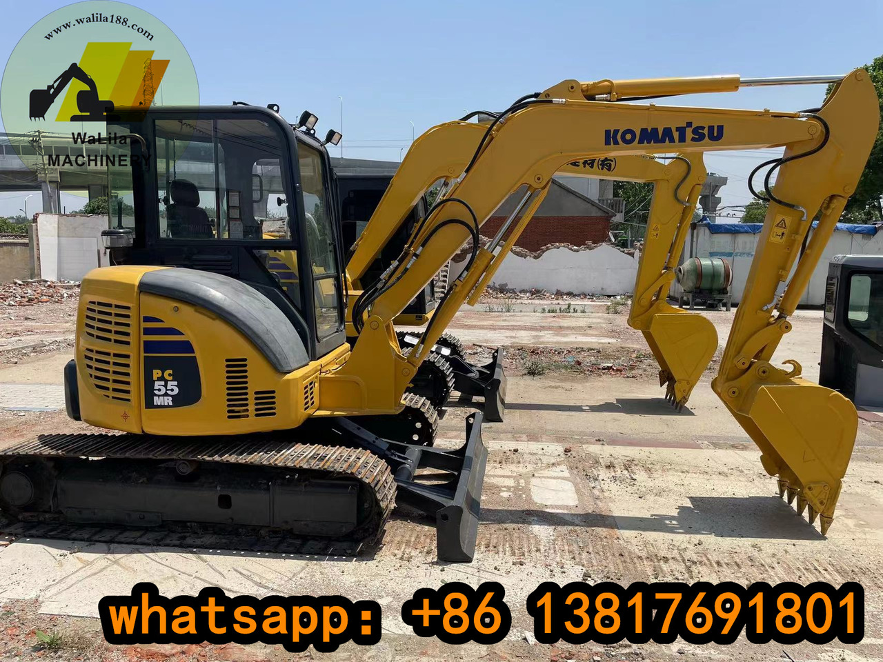 KOMATSU PC 55 MR-3 - Minibagger: das Bild 1 KOMATSU PC 55 MR-3 - Minibagger: das Bild 1