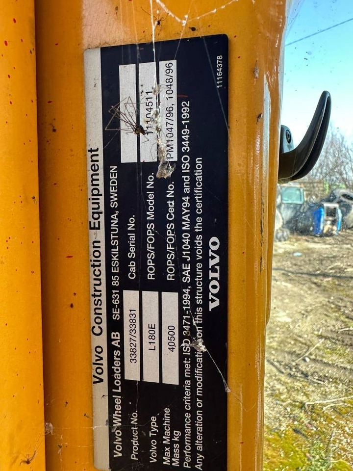 Volvo L 180 E CABIN - Fahrerhaus für Baumaschine: das Bild 4 Volvo L 180 E CABIN - Fahrerhaus für Baumaschine: das Bild 4
