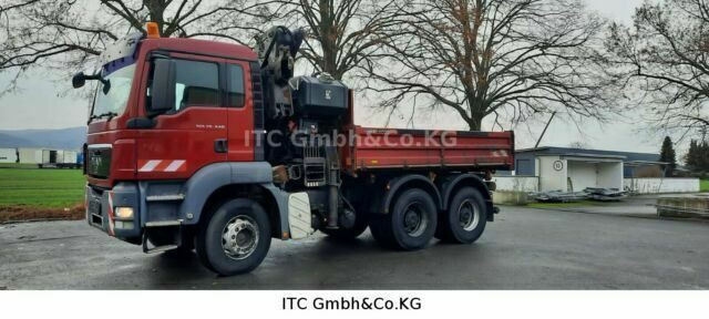 MAN 26.440TGS Kipper+Kran Meiller/Stahl - Kipper, Autokran: das Bild 1 MAN 26.440TGS Kipper+Kran Meiller/Stahl - Kipper, Autokran: das Bild 1