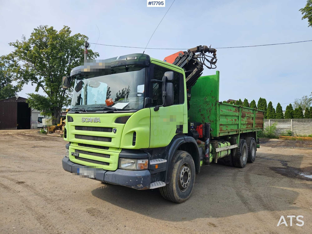2007 Scania P 340 - Pritsche LKW, Autokran: das Bild 2 2007 Scania P 340 - Pritsche LKW, Autokran: das Bild 2