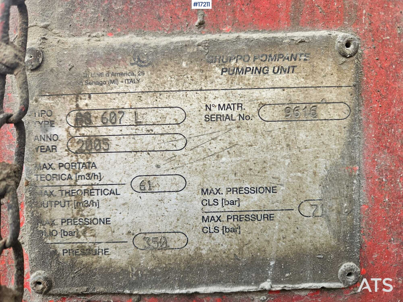 Betonpumpe Concrete pump CIFA - Mercedes-Benz Actros 3244 (2005): das Bild 19