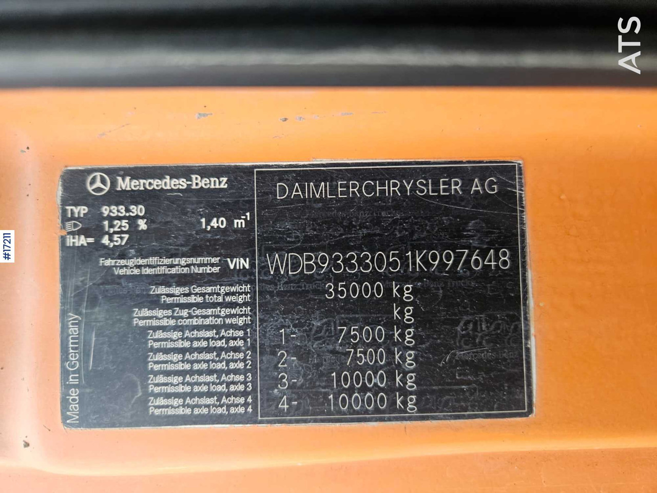 Betonpumpe Concrete pump CIFA - Mercedes-Benz Actros 3244 (2005): das Bild 17