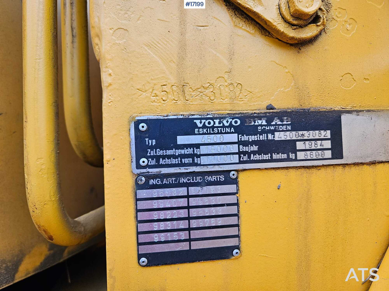 Radlader Wheel loader VOLVO 4500 (1984): das Bild 7