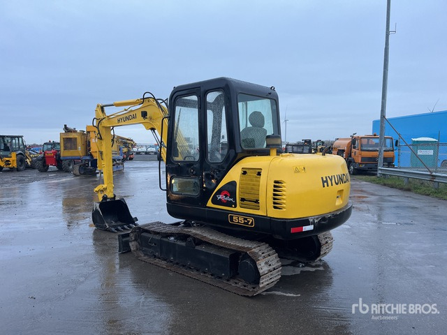 2012 Hyundai R55-7 Mini Excavator: <6.6t - Minibagger: das Bild 4 2012 Hyundai R55-7 Mini Excavator: <6.6t - Minibagger: das Bild 4