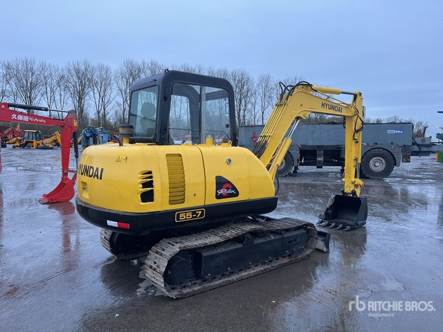 2012 Hyundai R55-7 Mini Excavator: <6.6t - Minibagger: das Bild 5 2012 Hyundai R55-7 Mini Excavator: <6.6t - Minibagger: das Bild 5
