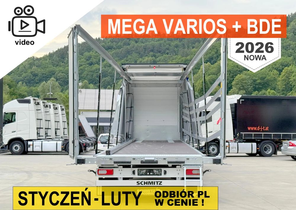 Schmitz Cargobull MEGA VARIOS + BDE - Planenauflieger: das Bild 1 Schmitz Cargobull MEGA VARIOS + BDE - Planenauflieger: das Bild 1