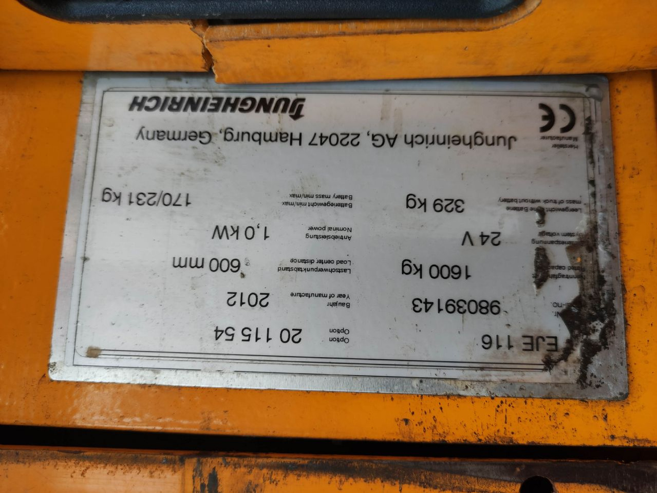 Jungheinrich EJE 116 - Niederhubwagen: das Bild 5 Jungheinrich EJE 116 - Niederhubwagen: das Bild 5