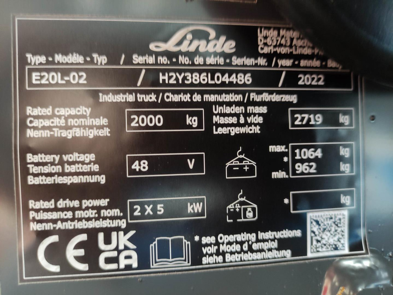 Linde E20L-02-386-EVO *Batterie NEU* - Elektrostapler: das Bild 5 Linde E20L-02-386-EVO *Batterie NEU* - Elektrostapler: das Bild 5