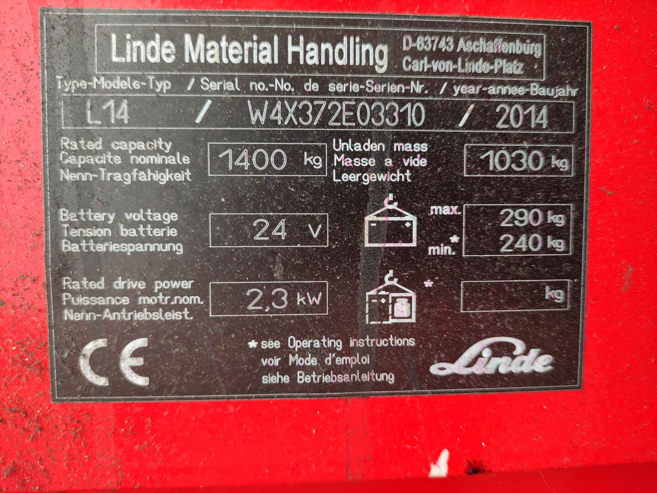 Linde L14-372 - Hochhubwagen: das Bild 5 Linde L14-372 - Hochhubwagen: das Bild 5
