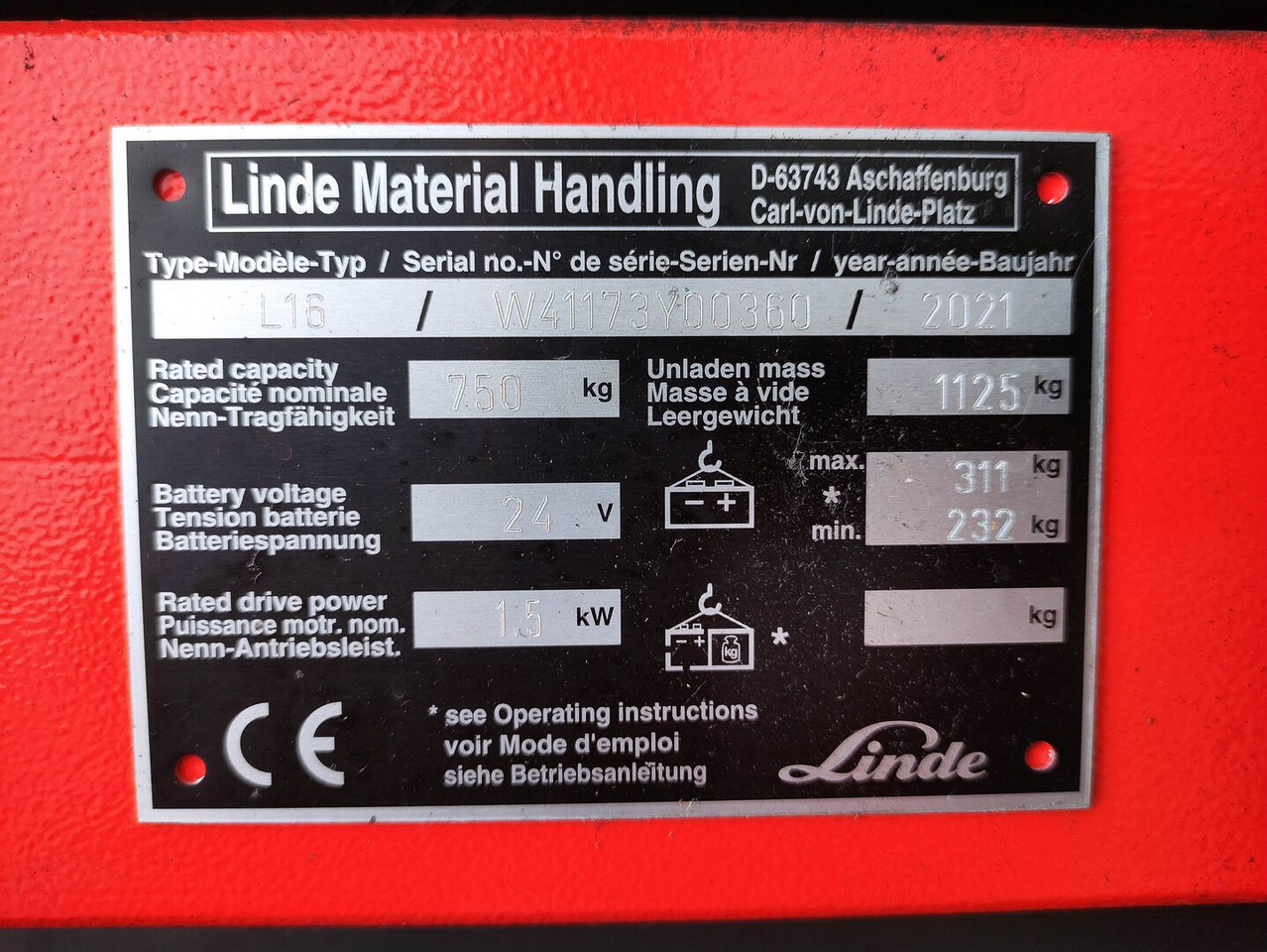 Linde L16i-1173 - Hochhubwagen: das Bild 5 Linde L16i-1173 - Hochhubwagen: das Bild 5