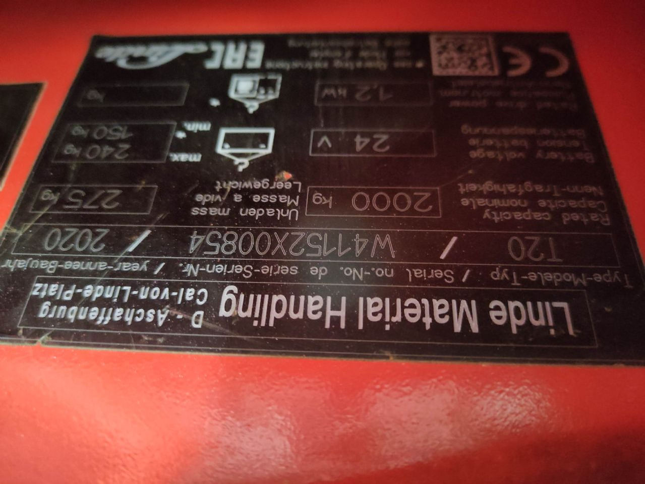 Linde T20-1152 (KDD, UVV und Lack NEU) - Niederhubwagen: das Bild 5 Linde T20-1152 (KDD, UVV und Lack NEU) - Niederhubwagen: das Bild 5