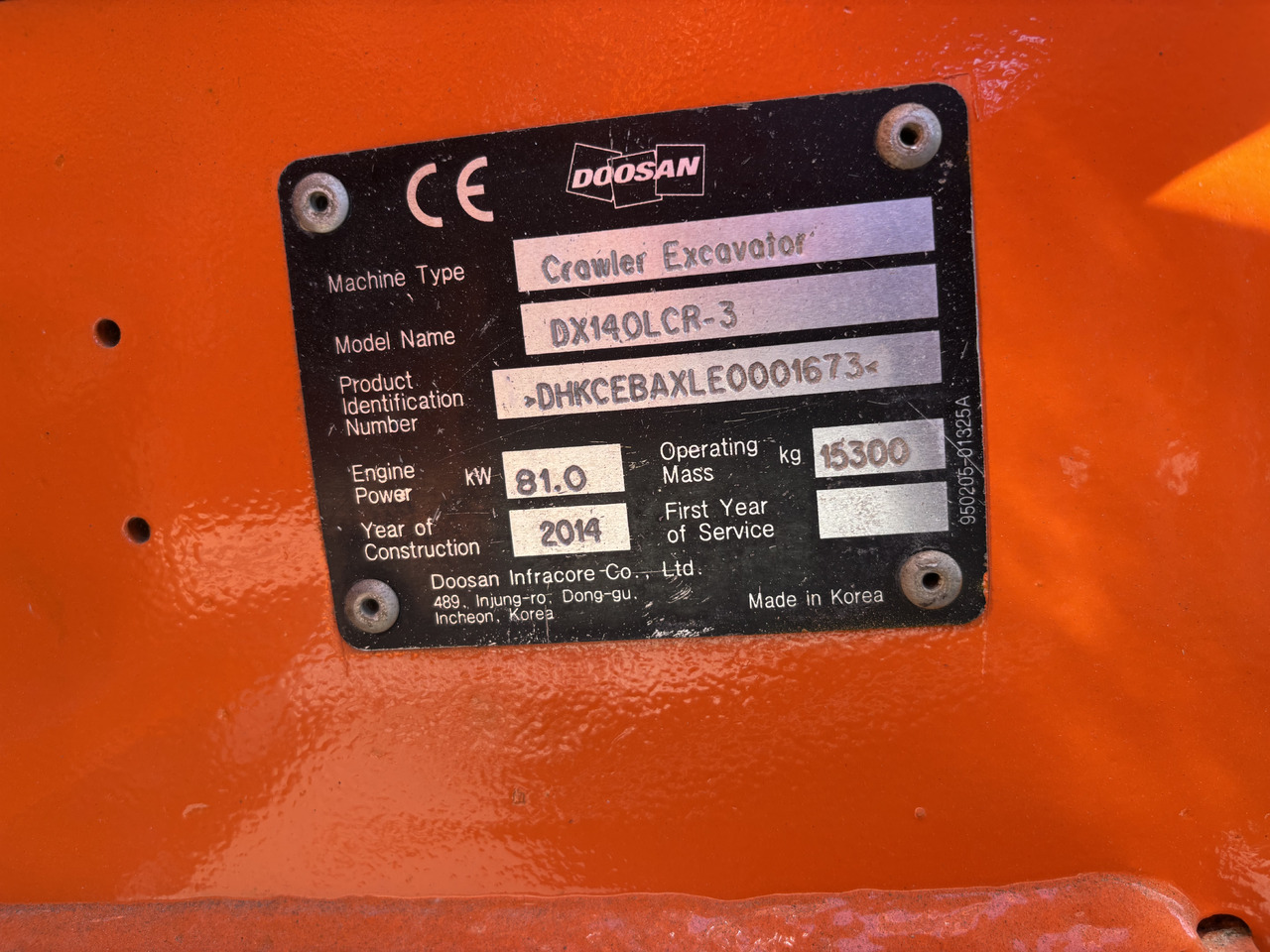 Kettenbagger DOOSAN DX140-3: das Bild 15