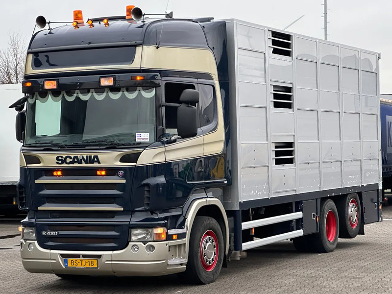 Scania R420 6x2 Topline / 3 Stock Animal Transport / Retarder / Euro 5 - Tiertransporter LKW: das Bild 1 Scania R420 6x2 Topline / 3 Stock Animal Transport / Retarder / Euro 5 - Tiertransporter LKW: das Bild 1