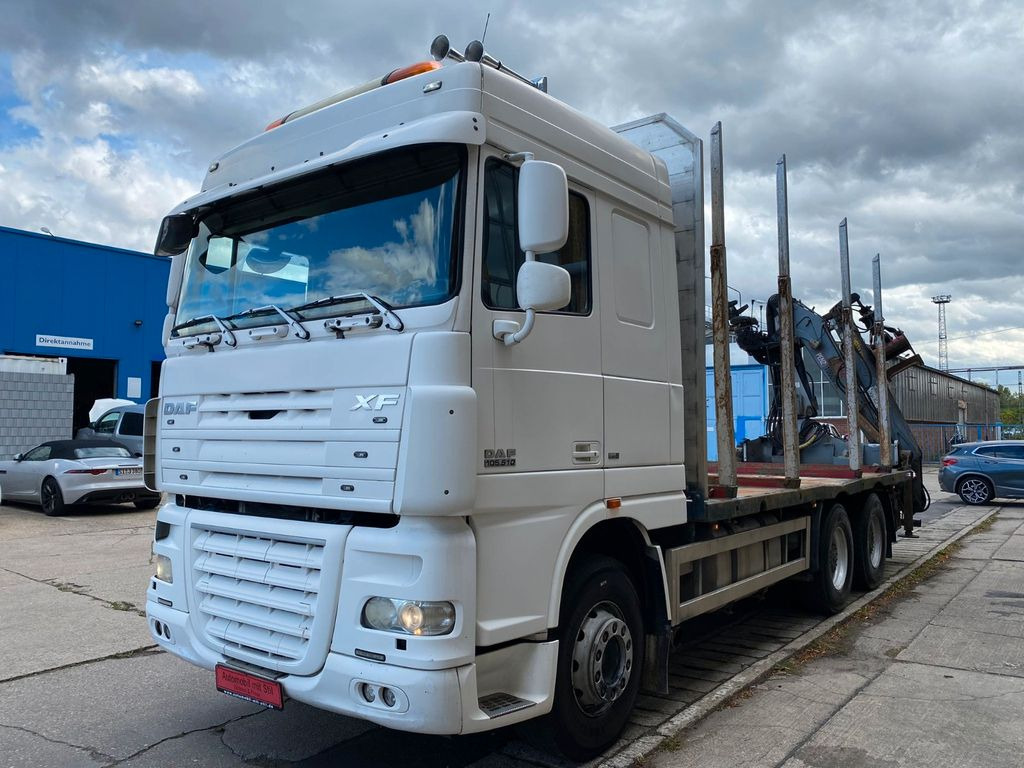 Holztransporter, Autokran DAF 105.510 6X4 Kran Penz /Atlas Holz Crane: das Bild 6