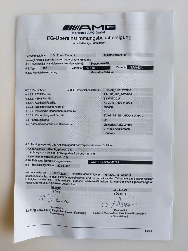 Cabrio Mercedes-Benz AMG GT Roadster Nappa Burmester: das Bild 26