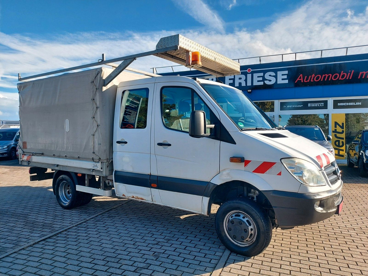 Planen Transporter, Transporter mit Doppelkabine Mercedes-Benz Sprinter II Pritsche DoKa 516 4X4 Plane 6 Sitze: das Bild 7