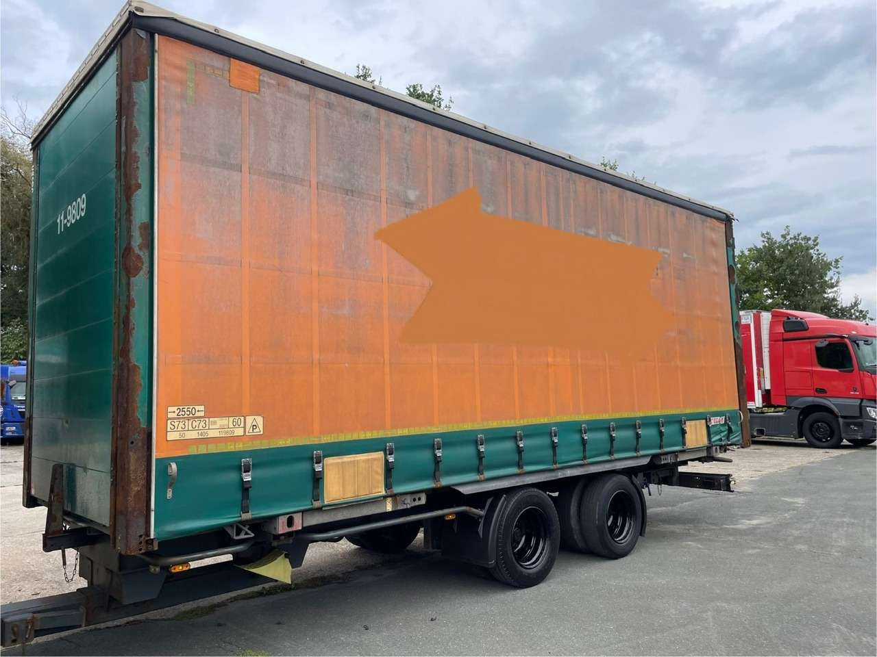 Kotschenreuther TWB 218 Pritsche+Plane/2-Achs/WECON/7,3m/14950kg - Planenanhänger: das Bild 2 Kotschenreuther TWB 218 Pritsche+Plane/2-Achs/WECON/7,3m/14950kg - Planenanhänger: das Bild 2