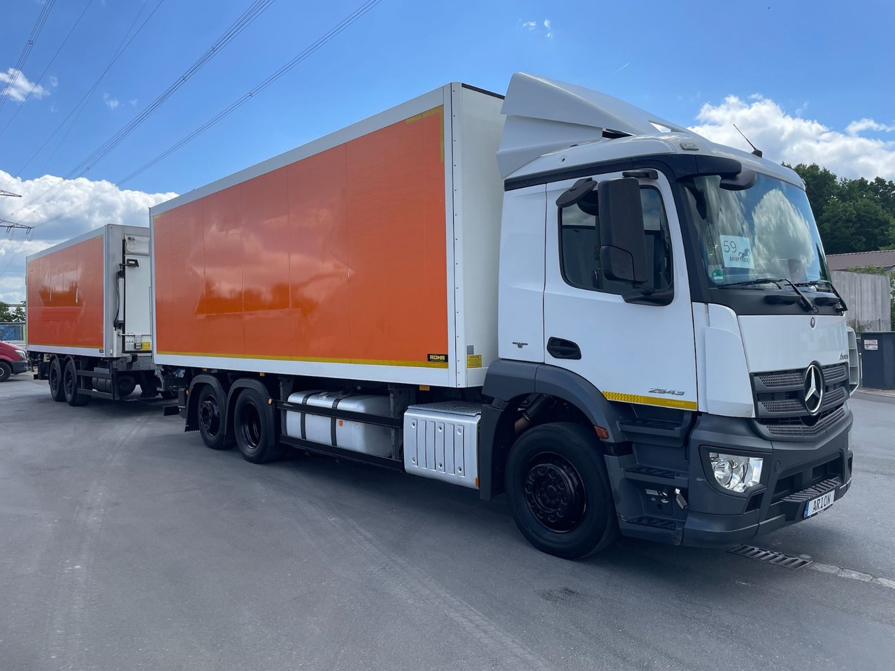 Kühlkoffer LKW Mercedes-Benz Antos 2543 6x2 Kühlkoffer/CARRIER/ROHR/NLA/LBW: das Bild 1