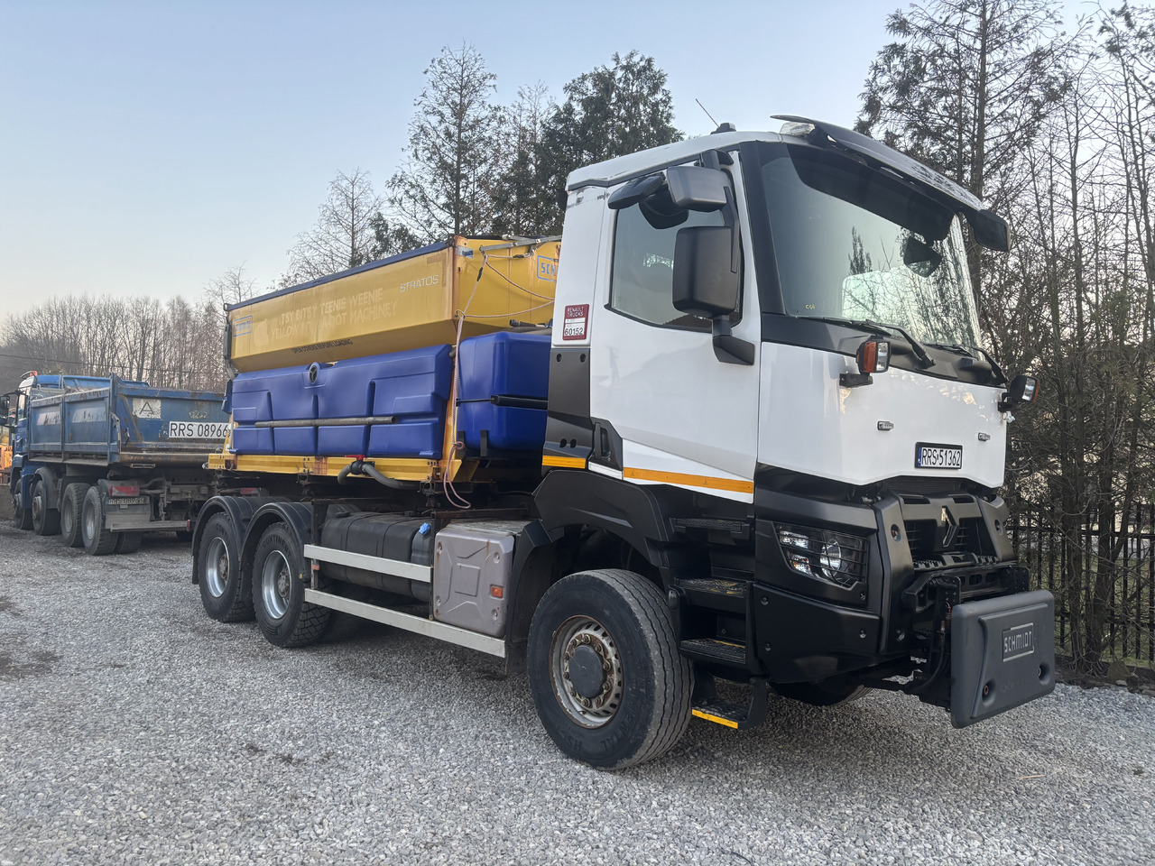 RENAULT K380 6x6 K380 6x6 SCHMIDT STRATOS III GRITTER/SPREADER PLOUGH - Schneeräumfahrzeug: das Bild 1 RENAULT K380 6x6 K380 6x6 SCHMIDT STRATOS III GRITTER/SPREADER PLOUGH - Schneeräumfahrzeug: das Bild 1