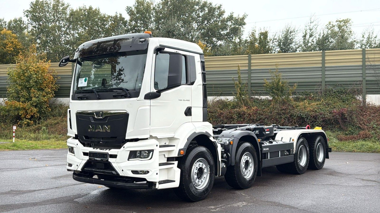 MAN TGS 35.480 8x4 Euro6e Hiab MultLift Abrollkipper - Abrollkipper, Autokran: das Bild 1 MAN TGS 35.480 8x4 Euro6e Hiab MultLift Abrollkipper - Abrollkipper, Autokran: das Bild 1