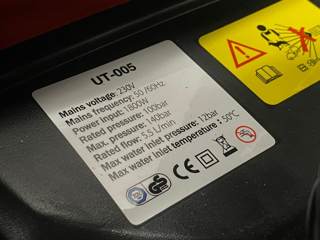 UltraToolz 1800W Hogedrukreiniger - Reinigungsmaschine: das Bild 4 UltraToolz 1800W Hogedrukreiniger - Reinigungsmaschine: das Bild 4