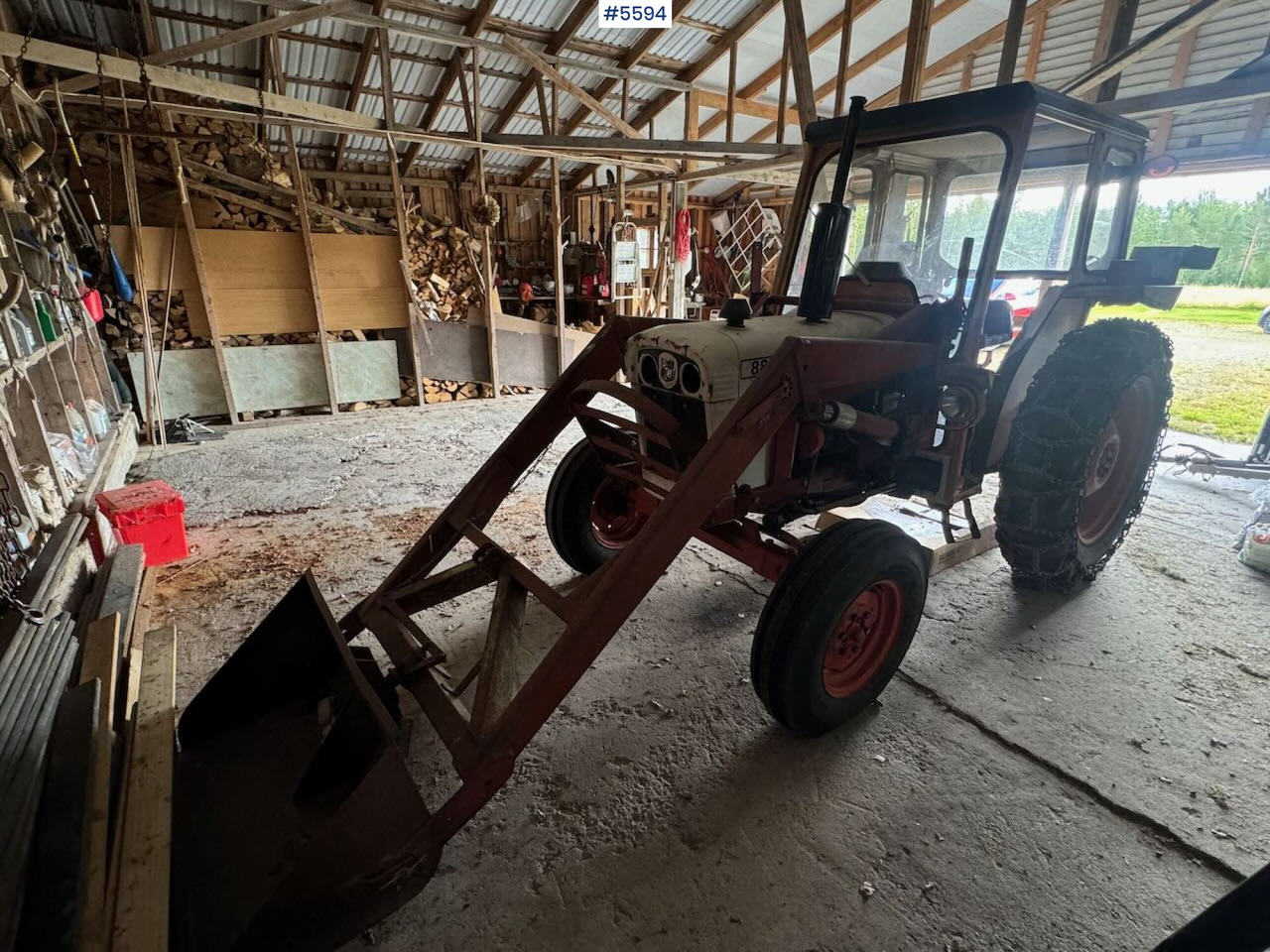 1974 David Brown 885 w/ loaders and chain. - Traktor: das Bild 2 1974 David Brown 885 w/ loaders and chain. - Traktor: das Bild 2