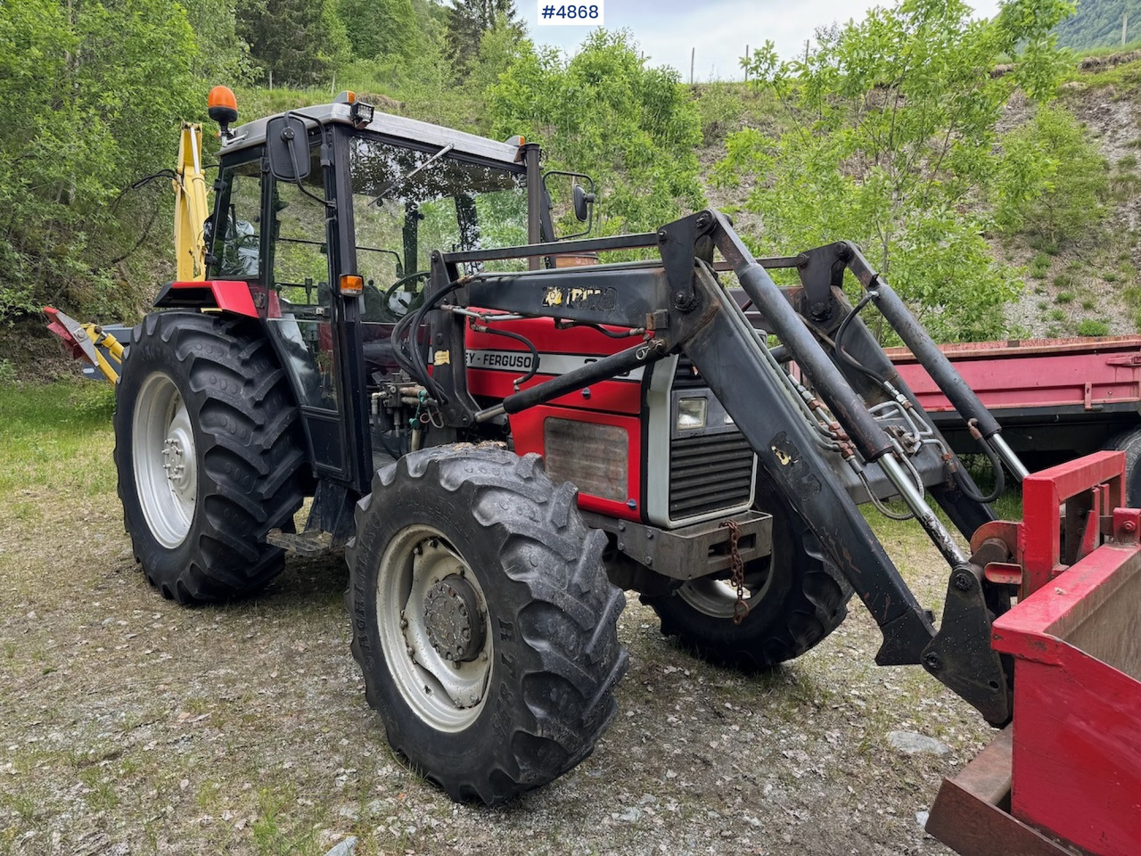 1988 Massey Ferguson 375 w/front loader - Traktor: das Bild 3 1988 Massey Ferguson 375 w/front loader - Traktor: das Bild 3