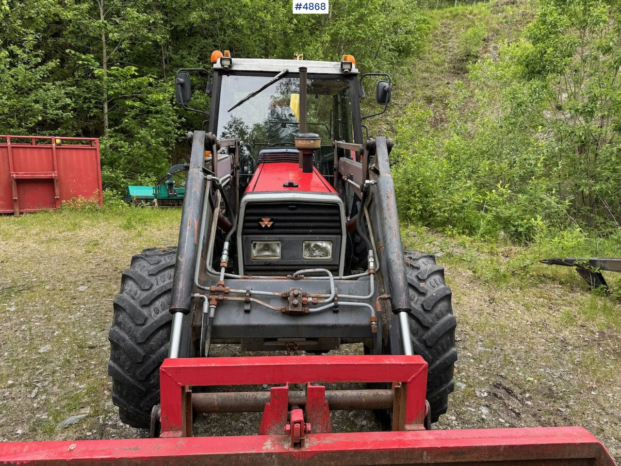 1988 Massey Ferguson 375 w/front loader - Traktor: das Bild 4 1988 Massey Ferguson 375 w/front loader - Traktor: das Bild 4