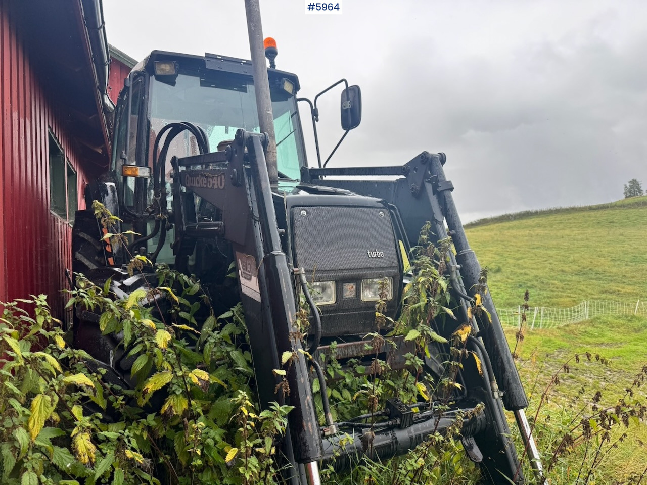 Traktor 1991 Valmet 6100 Turbo with front loader and bucket: das Bild 8