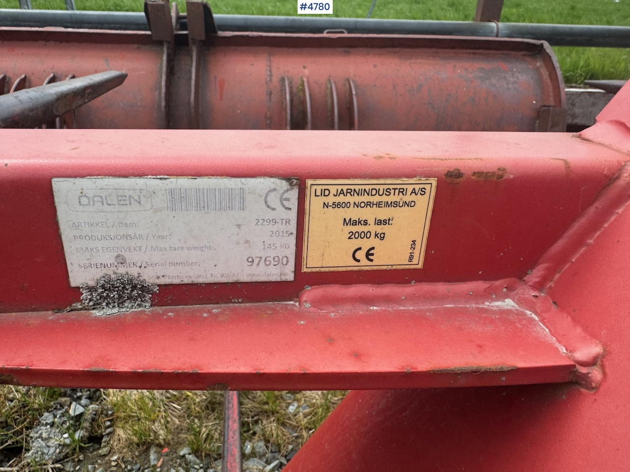 2015 Dalen 2299-TR Bale spear - Grünlandtechnik: das Bild 5 2015 Dalen 2299-TR Bale spear - Grünlandtechnik: das Bild 5