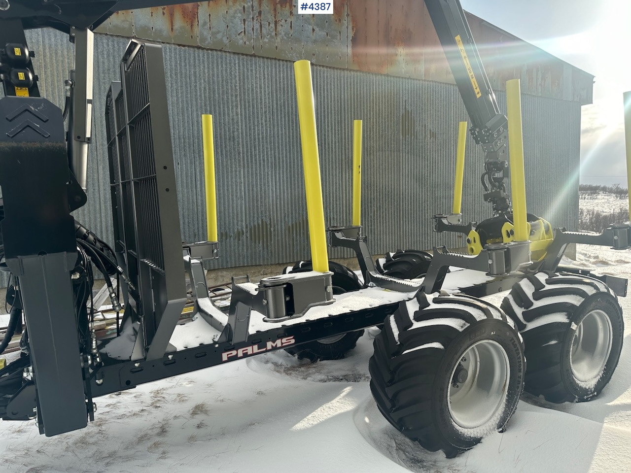 2023 Palms u12 timber trailer w/ Palms 5,85 krane. Never used. - Holzanhänger: das Bild 4 2023 Palms u12 timber trailer w/ Palms 5,85 krane. Never used. - Holzanhänger: das Bild 4