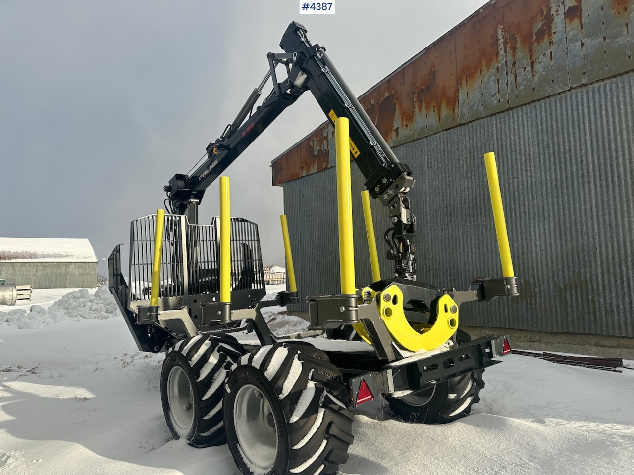2023 Palms u12 timber trailer w/ Palms 5,85 krane. Never used. - Holzanhänger: das Bild 3 2023 Palms u12 timber trailer w/ Palms 5,85 krane. Never used. - Holzanhänger: das Bild 3